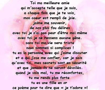 a toi ma meilleur amie