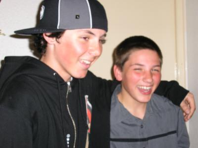baptiste et benjamin a mon aniff!!!!!